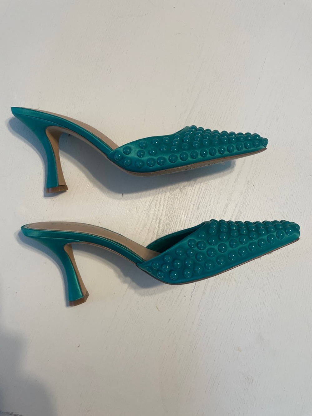 New Gianni Bini Studded Mule Heels size 7.5 - Picture 5 of 9